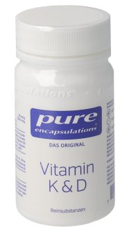 PURE ENCAPSULATIONS Vitamin K & D Kapseln