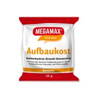 MEGAMAX Aufbaukost Banane Pulver