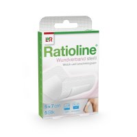 Ratioline Wundverband, steril 5x7cm