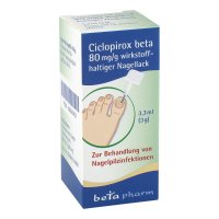 CICLOPIROX beta 80 mg/g wirkstoffhalt.Nagellack