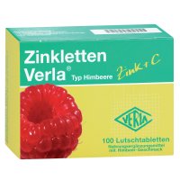 ZINKLETTEN Verla Himbeere Lutschtabletten