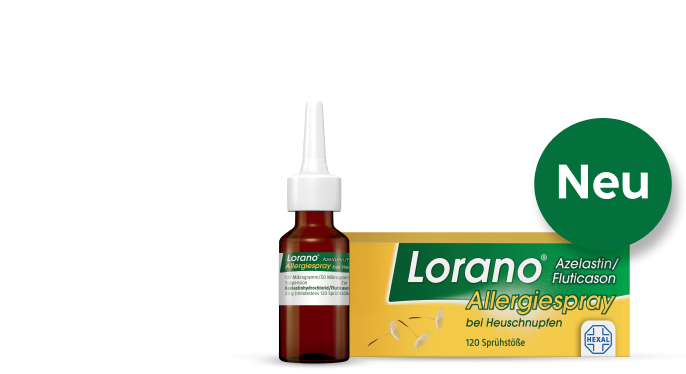 Anzeige: Starker Heuschnupfen? Probier das neue Lorano® Azelastin/Fluticason Allergiespray bei Heuschnupfen!