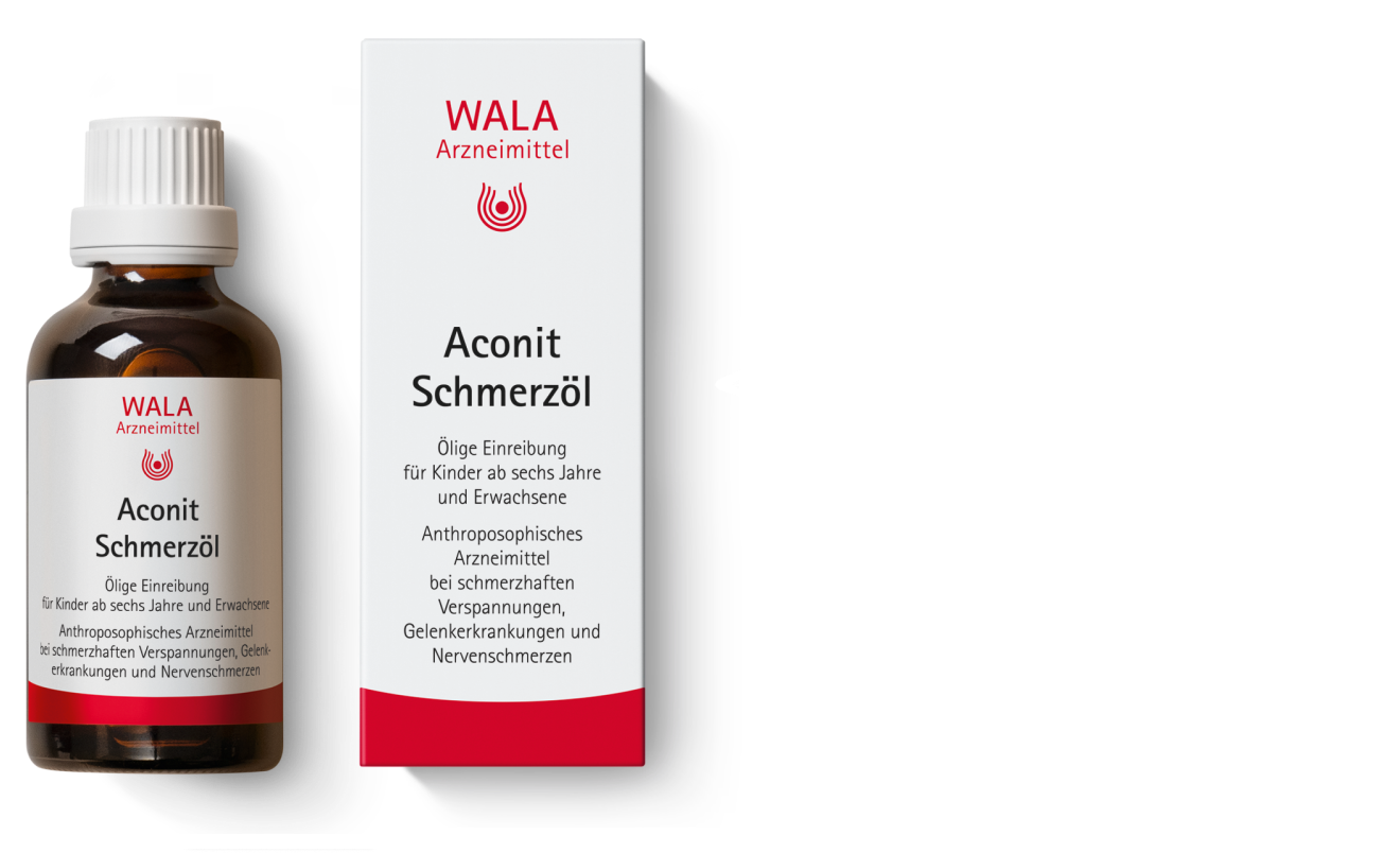Anzeige: Aconit Schmerzöl zur Lockerung der Muskulatur