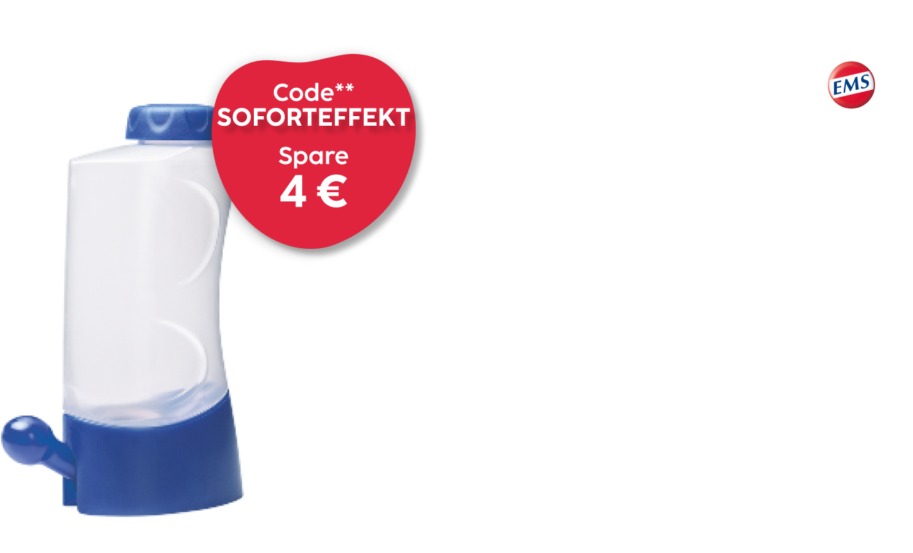 Anzeige: 4 € auf die Emser Nasendusche sparen mit dem Code SOFORTEFFEKT
