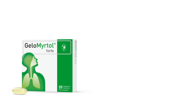 Anzeige: Kopf dicht? Schnupfen? Husten?* Befreit die Atemwege - verkürzt die Krankheitsdauer. GeloMyrtol forte