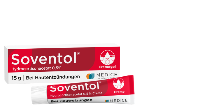 Anzeige: Soventol® Cremogel. Mit dem einzigartigen Wirkstoff Hydrocortisonacetat, schnell gegen Juckreiz, kühlt sofort, anti-entzündlich